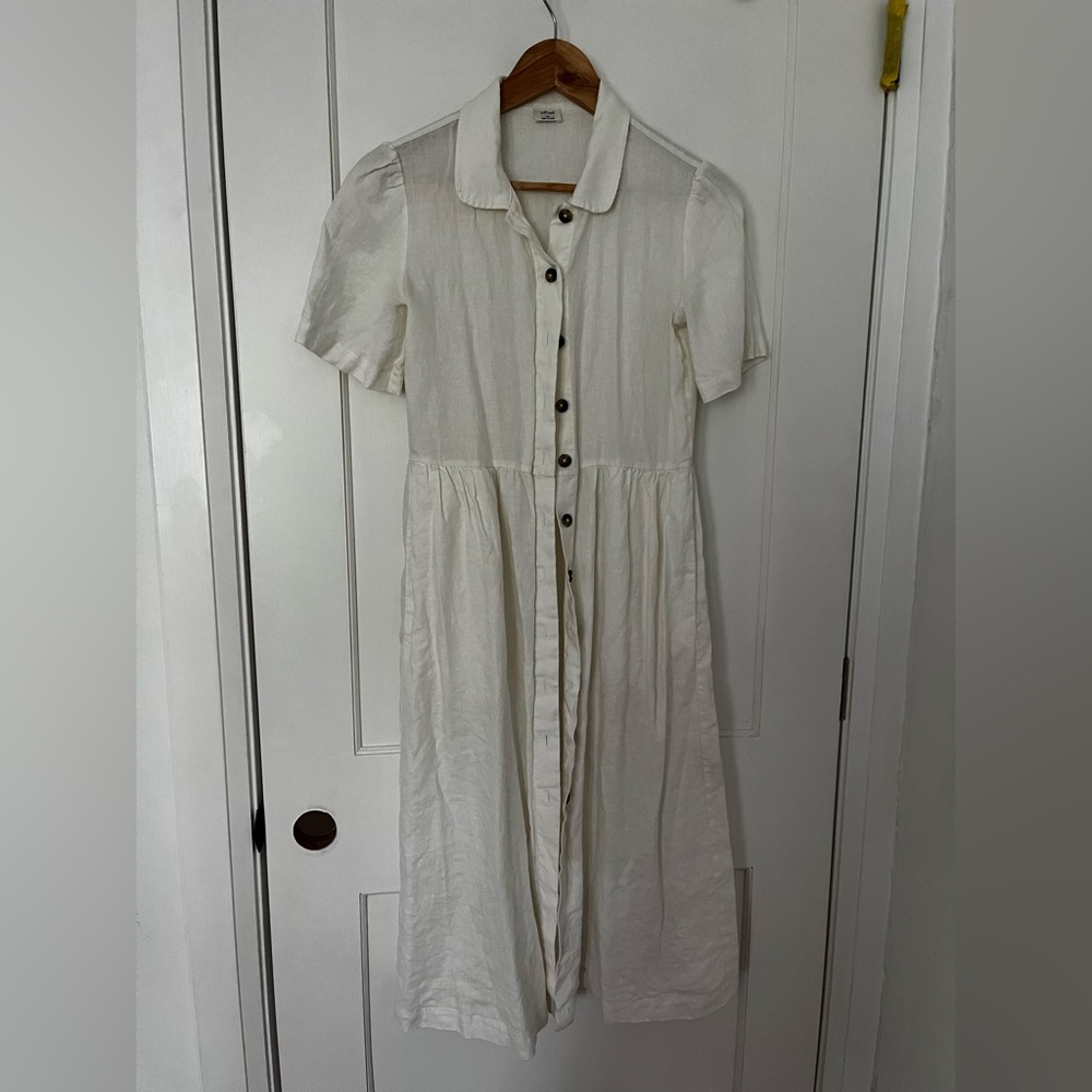 Aritzia | Linen Button-Up Dress | Size XS - Picture 3 of 3